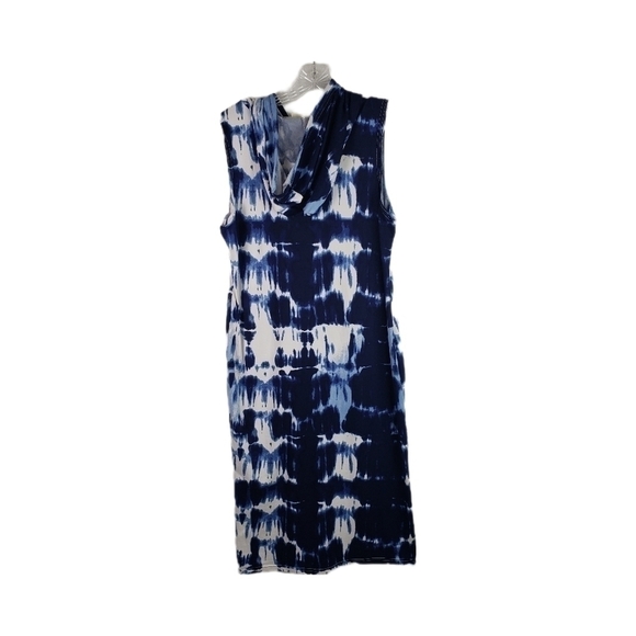 Bobbie Brooks Ladies Tie-Dye Hooded Sleeveless Midi Dress Size M - Picture 3 of 7